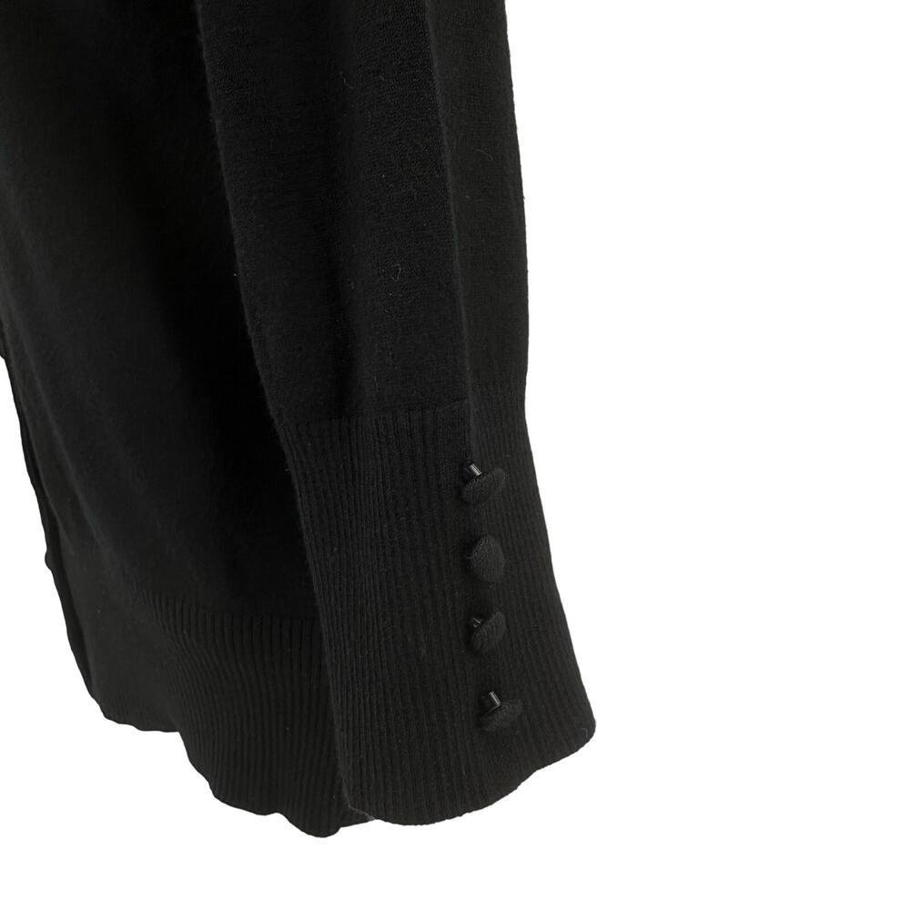 Grace Elements Black Tank & Sweater Lot WMNS Small 3/4 Sleeve Button Up Rayon - Picture 10 of 16